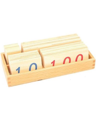 Σετ ξύλινο  παιχνίδι με αριθμούς Smart Baby - Με αριθμούς από 1 έως 9000, μεγάλο - 1