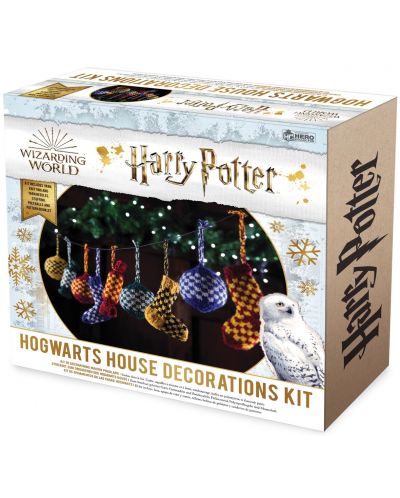 Σετ πλεξίματος Eaglemoss Movies: Harry Potter - Hogwarts House Decorations Kit - 2