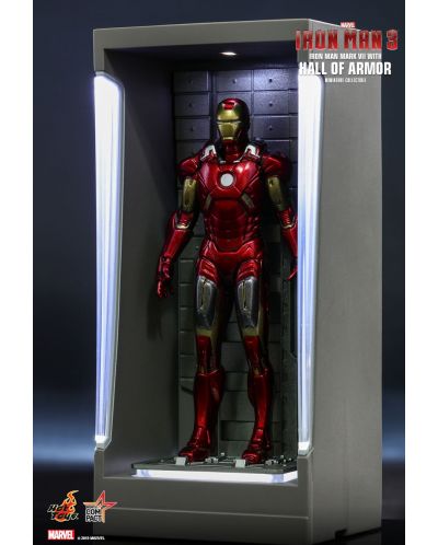 Σετ φιγούρες  Hot Toys Marvel: Iron Man - Hall of Armor, 7 τεμάχια - 9