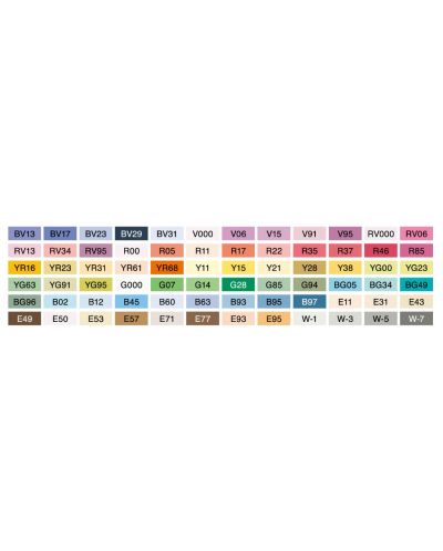 Σετ μαρκαδόρων  Too Copic Ciao - B colors, 72  χρώματα - 2