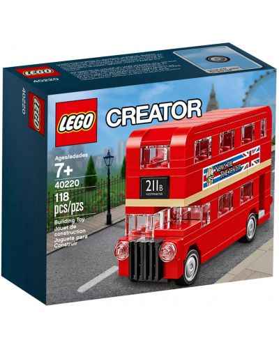 Κατασκευαστής LEGO Creator Expert - Διώροφο λεωφορείο του Λονδίνου(40220) - 1