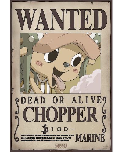 Σετ μίνι αφίσες GB eye Animation: One Piece - Brook & Chopper Wanted Posters - 2
