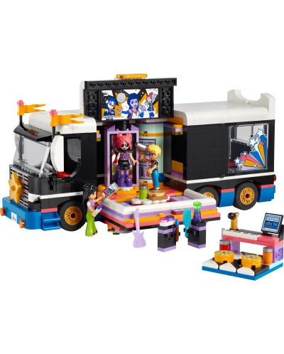 Κατασκευαστής LEGO Friends -τουριστικό λεωφορείο ποπ αστέρων (42619) - 2