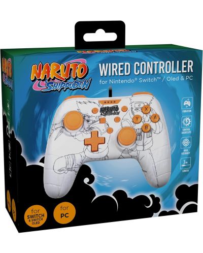 Χειριστήριο Konix - για Nintendo Switch/PC Wired Naruto White - 6
