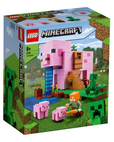 Κατασκευαστής Lego Minecraft - Το Σπίτι των Γουρουνιών (21170) - 1