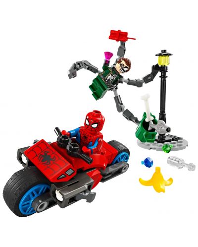 Κατασκευαστής LEGO Marvel Super Heroes - Καταδίωξη μοτοσυκλέτας: Spider-Man εναντίον Doc Ock (76275) - 2