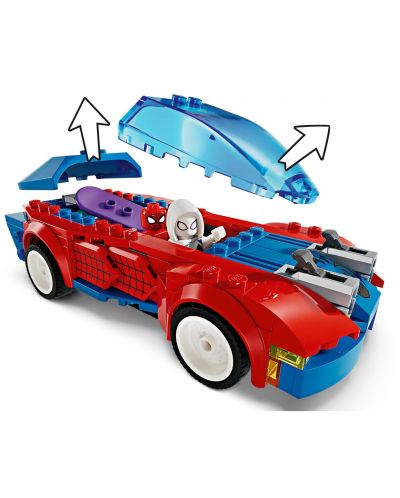 Κατασκευαστής LEGO Marvel Super Heroes - Αγωνιστικό αυτοκίνητο του Spiderman και Venom the Green Goblin(76279) - 4