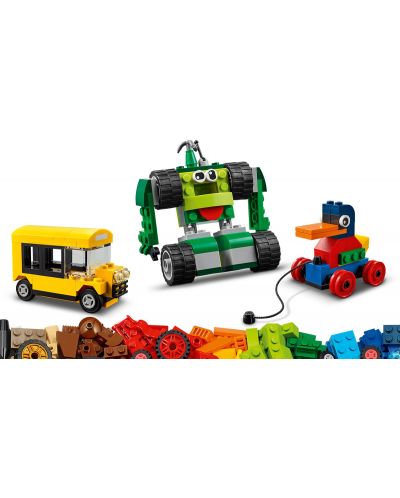Κατασκευαστής Lego Classic - Τούβλα και τροχοί (11014) - 4