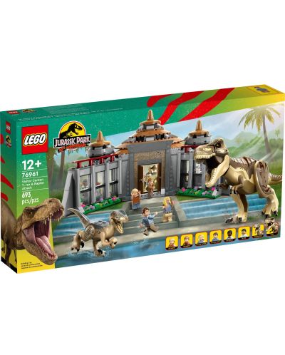Κατασκευαστής LEGO Jurassic World -Κέντρο επισκεπτών με τον Rex και τον Raptor (76961) - 1