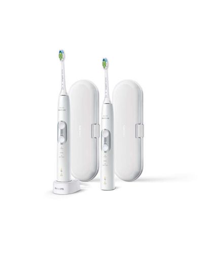 Σετ ηλεκτρική οδοντόβουρτσα Philips Sonicare ProtectiveClean 6100 - HX6877/34, λευκό - 2