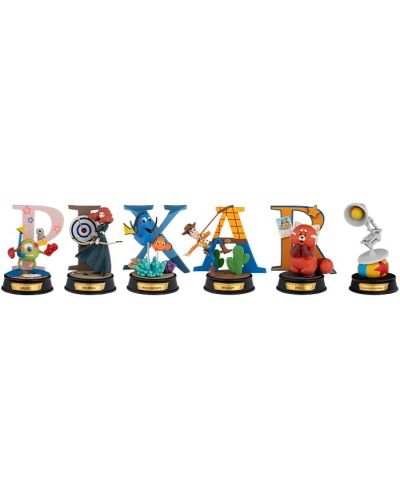  Σετ  μίνι φιγούρες Beast Kingdom Disney: 100 Years of Wonder - Pixar Alphabet Art, 10 cm - 1