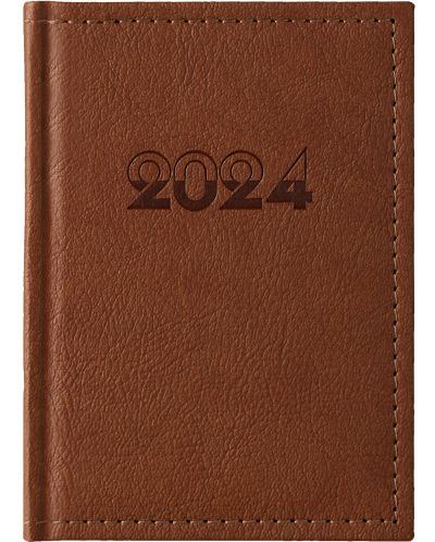 Δερμάτινο σημειωματάριο τσέπης Casanova - Καφέ, 2024 - 1