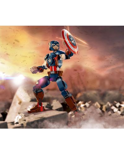 Κατασκευαστής LEGO Marvel Super Heroes - Φιγούρα για κατασκευή του Captain America (76258) - 4