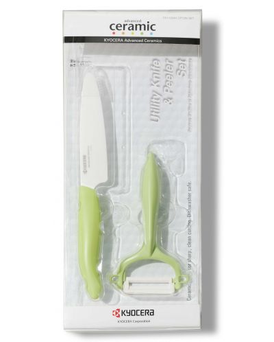 Σετ κεραμικό μαχαίρι με αποφλοιωτή Kyocera  -πράσινο - 2