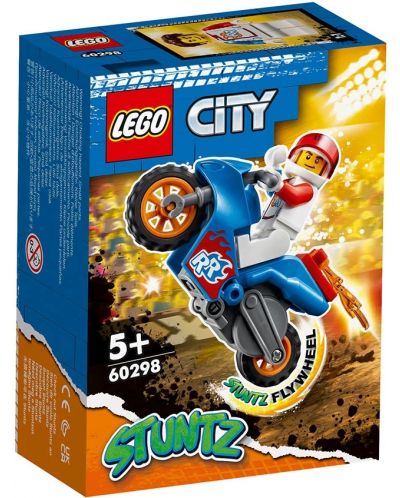 Σετ Lego City Stunt - Stunt Motorcycle Rocket (60298) - 1
