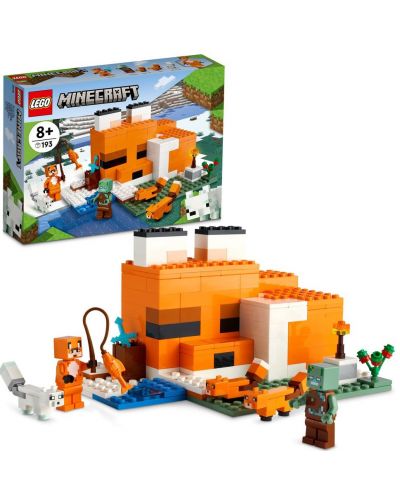 Κατασκευαστής Lego Minecraft - Η καλύβα των αλεπούδων (21178) - 2