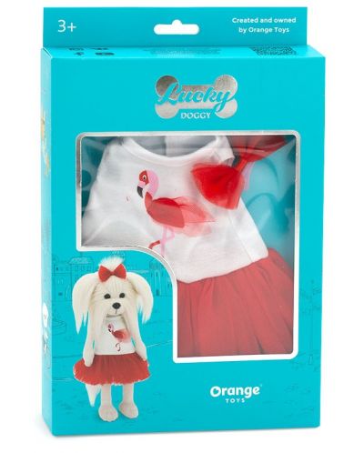 Σετ ρούχων κούκλας Orange Toys Lucky Doggy - Αγάπη και φλαμίνγκο - 4