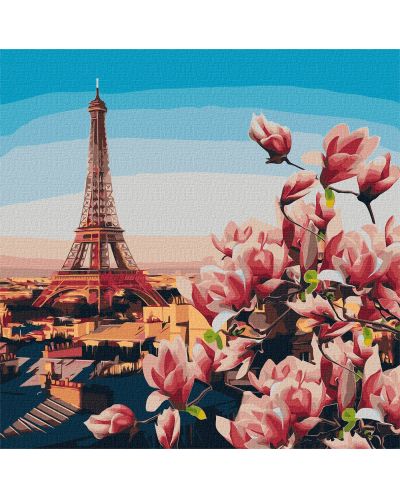 Σετ ζωγραφικής με αριθμούς Ideyka - Παρίσι , 50 х 50 cm - 1