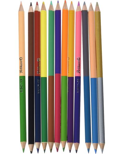 Σετ δίχρωμα μολύβια Pelikan - 24 χρωμάτων, στρογγυλά - 3