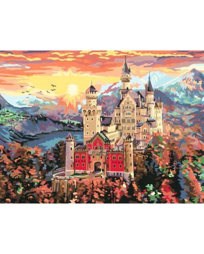 Σετ ζωγραφικής με αριθμούς   Ravensburger CreArt -Παραμυθένιο κάστρο  - 2