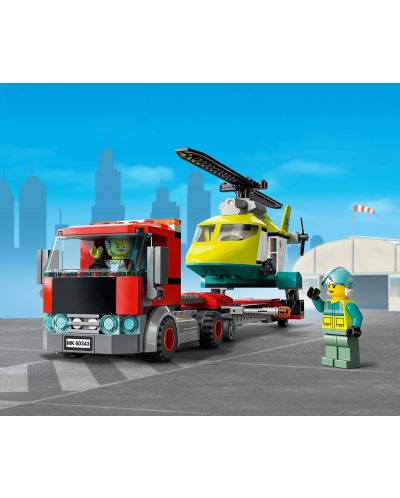 Κατασκευαστής Lego City - Μεταφορά ελικοπτέρου διάσωσης (60343) - 5