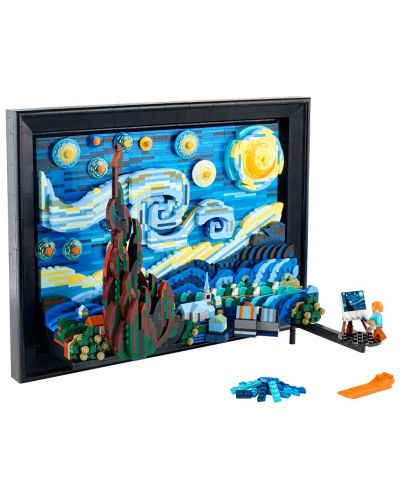 Κατασκευαστής LEGO Ideas - Vincent van Gogh, Έναστρη Νύχτα (21333) - 4