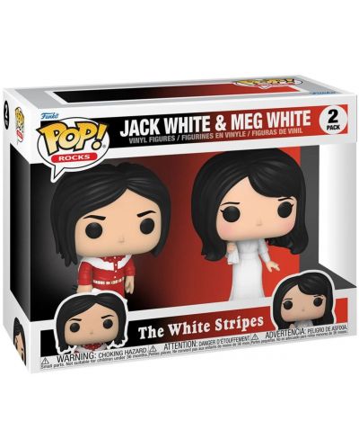 Σετ φιγούρες Funko POP! Rocks: The White Stripes - Jack White & Meg White - 2