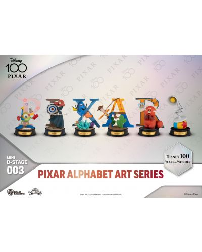  Σετ  μίνι φιγούρες Beast Kingdom Disney: 100 Years of Wonder - Pixar Alphabet Art, 10 cm - 2