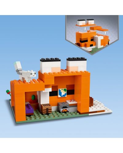 Κατασκευαστής Lego Minecraft - Η καλύβα των αλεπούδων (21178) - 3