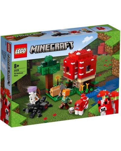 Κατασκευαστής Lego Minecraft -  Το σπίτι των μανιταριών (21179) - 1