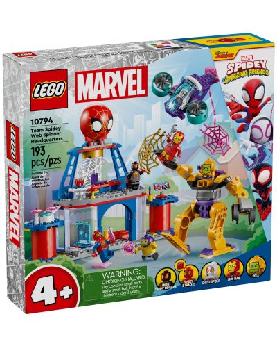 Κατασκευαστής LEGO Marvel - Team Spidey Web Spinner Headquarters (10794) - 1