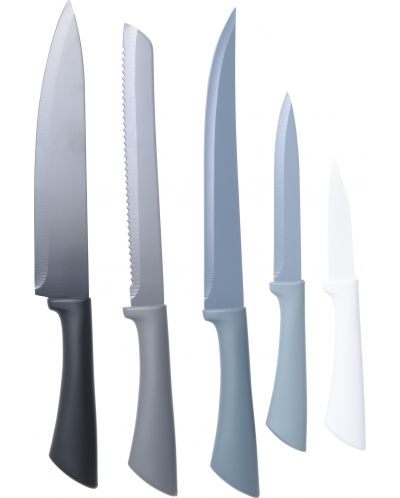 Σετ 5 μαχαίρια κουζίνας H&S -με βάση, πολύχρωμο - 2