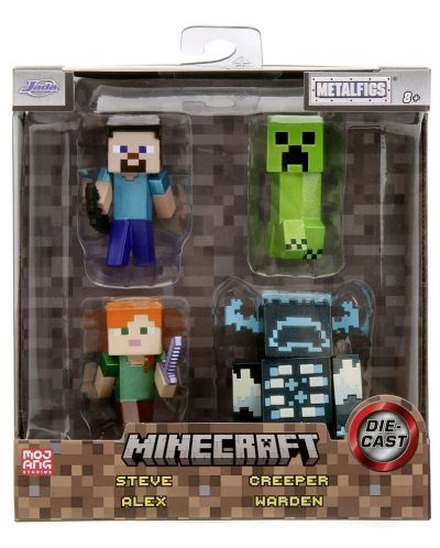 Σετ φιγούρες Jada Toys - Minecraft,4 τεμάχια - 1