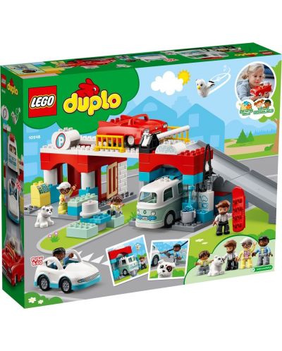 Κατασκευαστής Lego Duplo Town - Πάρκινγκ και πλυντήριο αυτοκινήτων (10948) - 2
