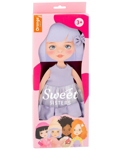 Σετ ρούχων κούκλας Orange Toys Sweet Sisters - Μωβ φόρεμα - 1