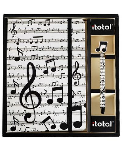 Комплект тефтер A5 και στυλό I-Total - Music - 1
