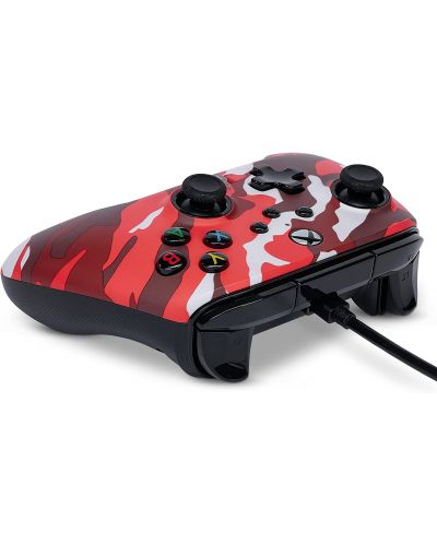 Controller PowerA -Enhanced, ενσύρματο, για Xbox One/Series X/S, Red Camo - 5