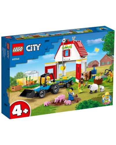 Κατασκευή Lego City - Αχυρώνας και ζώα φάρμας (60346) - 1
