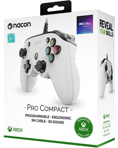Χειριστήριο Nacon - Xbox Series Pro Compact, λευκό - 5