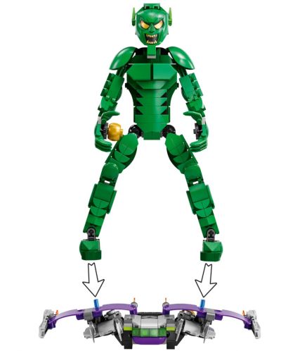 Κατασκευαστής LEGO Marvel Super Heroes - Το Green Goblin (76284) - 5
