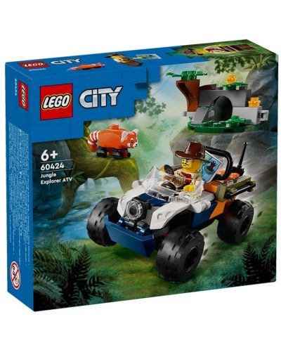 Κατασκευαστής LEGO City - Εξερευνητής ζούγκλας με ATV (60424) - 1