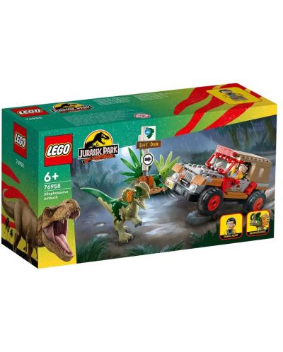 Κατασκευαστής LEGO Jurassic World - Ενέδρα Διλοφώσαυρου (76958) - 1