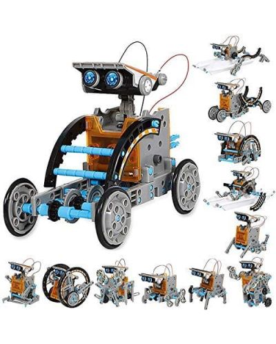Κατασκευαστής 12 σε 1 Acool Toy - Ρομπότ με ηλιακό πάνελ - 1