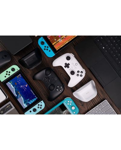 Controller  8BitDo - Ultimate Bluetooth & 2.4g Controller with Charging Dock, για  Nintendo Switch/PC, Μαύρο  - 7