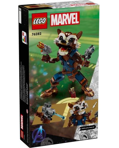 Κατασκευαστής LEGO Marvel Super Heroes -Rocket και Baby Groot(76282) - 8
