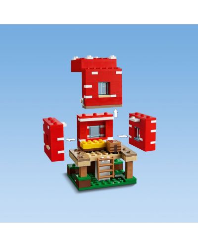 Κατασκευαστής Lego Minecraft -  Το σπίτι των μανιταριών (21179) - 5