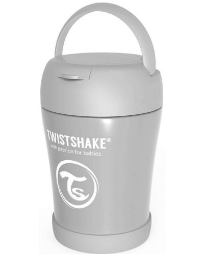 Δοχείο τροφίμων Twistshake -Γκρι, ανοξείδωτο, 420 ml - 3