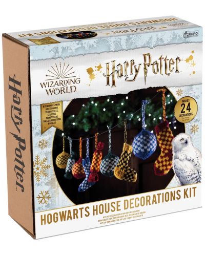 Σετ πλεξίματος Eaglemoss Movies: Harry Potter - Hogwarts House Decorations Kit - 1
