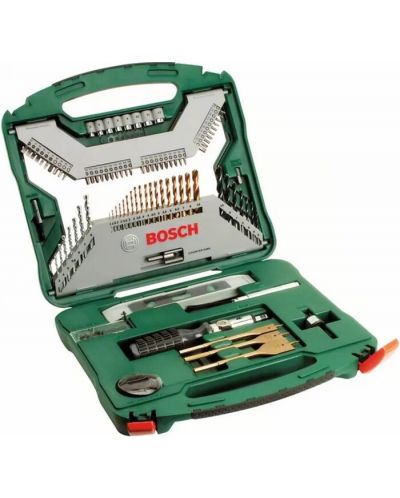 Σετ τρυπανιού Bosch - X-Line Titanium, 100 εξαρτήματα - 1