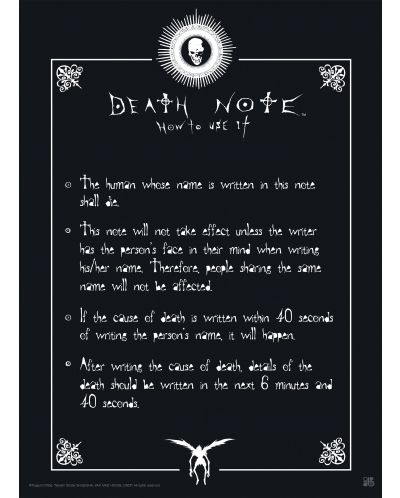Σετ μίνι αφίσες GB eye Animation: Death Note - Light & Death Note - 3